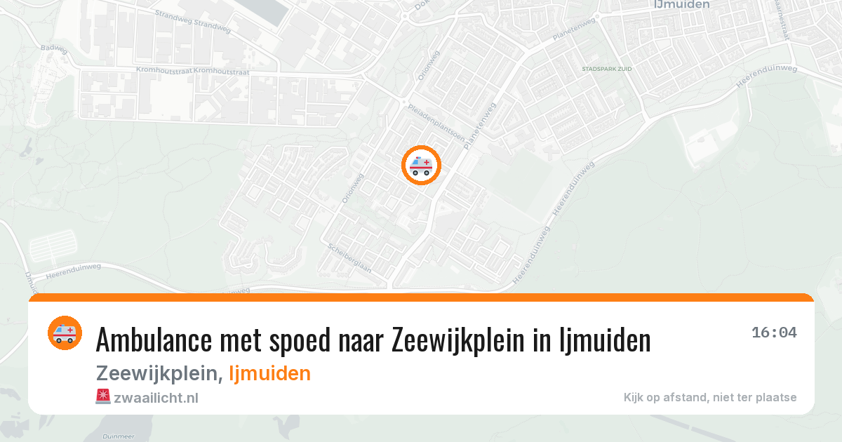 Ambulance met spoed naar Zeewijkplein in Ijmuiden — 23 jan 2026