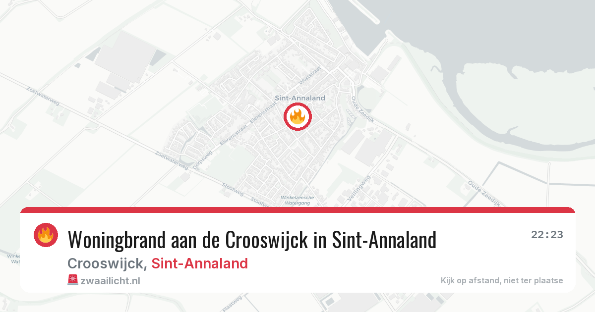 Woningbrand aan de Crooswijck in Sint-Annaland — 3 mrt 2026