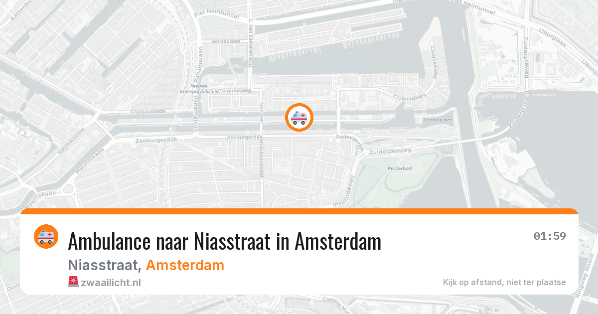Ambulance naar Niasstraat in Amsterdam — 19 mei 2026