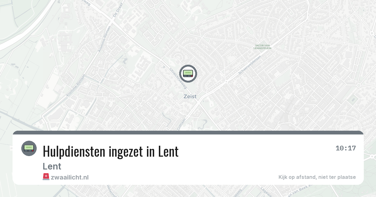 Hulpdiensten ingezet in Lent — 7 feb 2026 | 🚨 Zwaailicht.nl