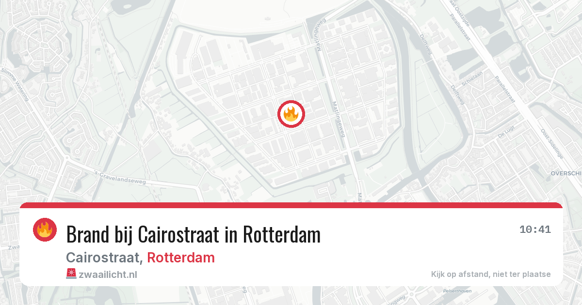 Brand bij Cairostraat in Rotterdam — 19 jun 2026