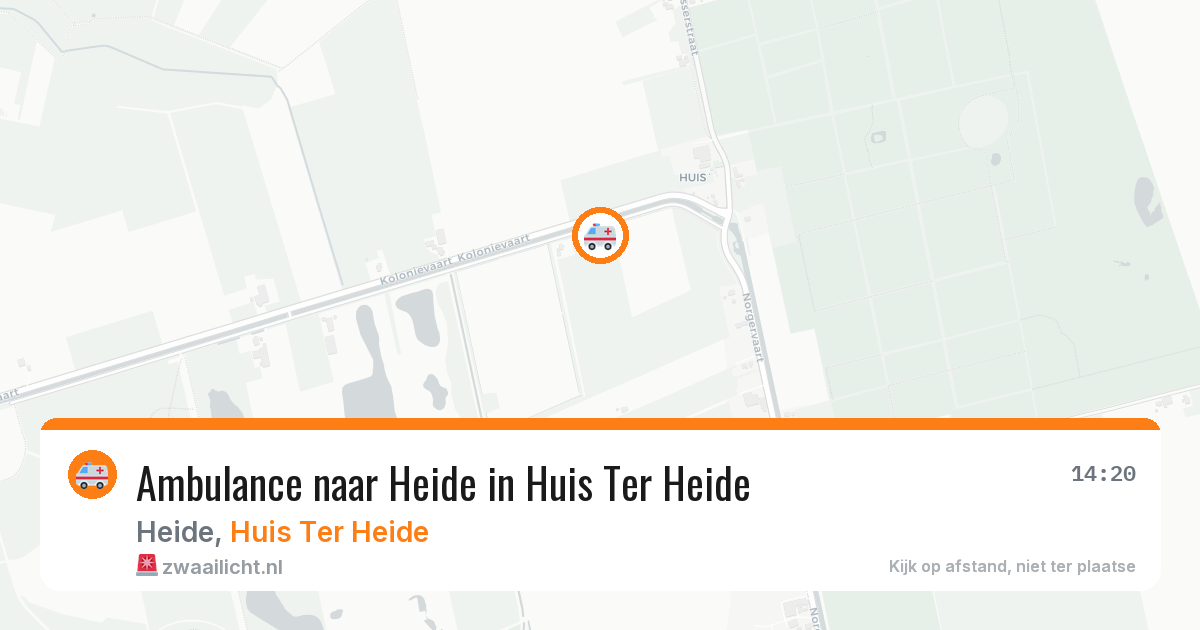 Ambulance naar Heide in Huis Ter Heide — 12 aug 2026