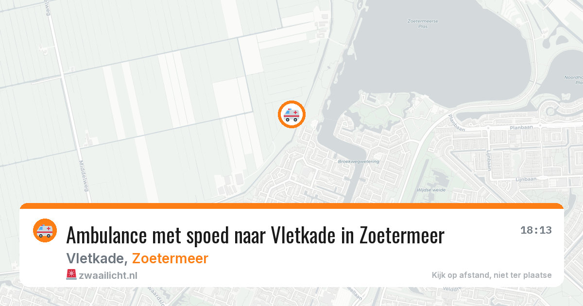 Ambulance met spoed naar Vletkade in Zoetermeer — 2 jun 2026