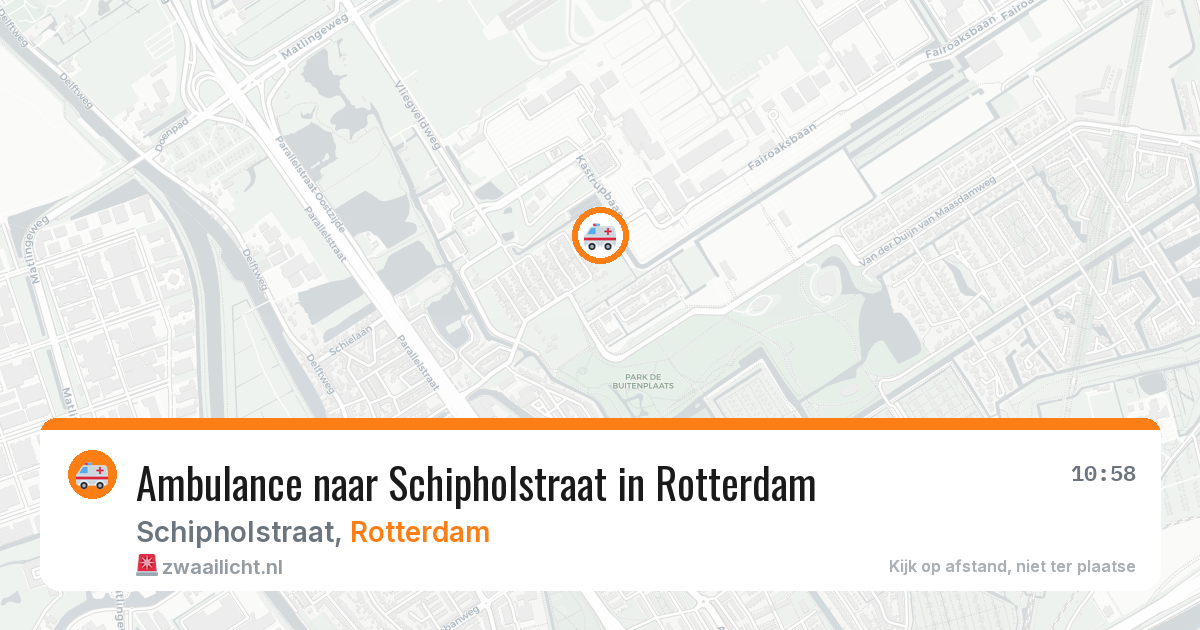 Ambulance naar Schipholstraat in Rotterdam — 30 jul 2026