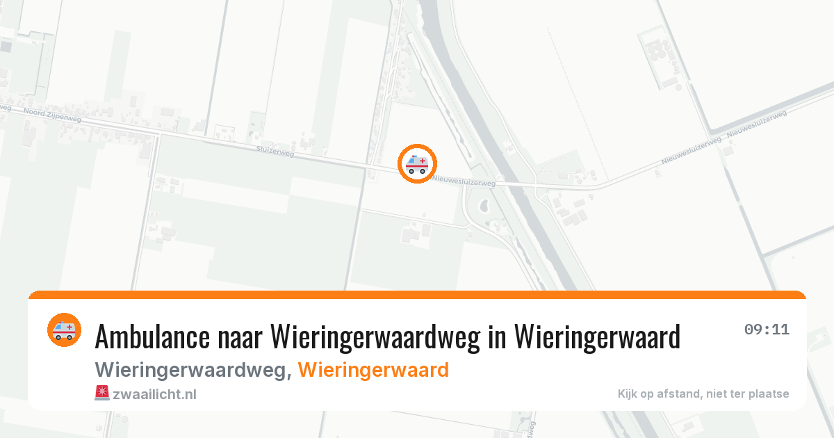 Ambulance naar Wieringerwaardweg in Wieringerwaard — 31 jul 2026