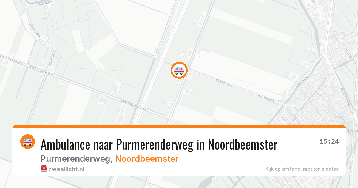 Ambulance naar Purmerenderweg in Noordbeemster — 31 jul 2026