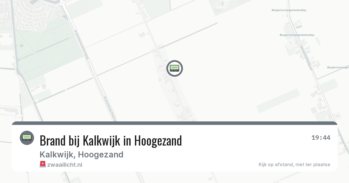 Brand bij Kalkwijk in Hoogezand — 7 feb 2026