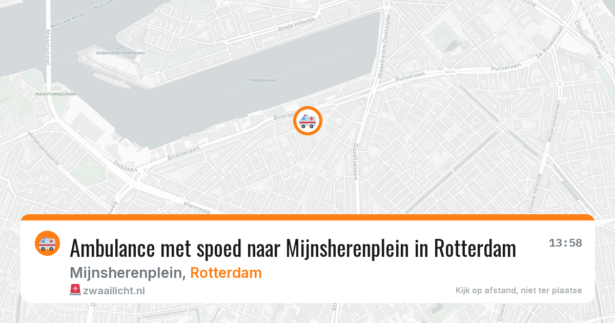 Ambulance met spoed naar Mijnsherenplein in Rotterdam — 7 jun 2026