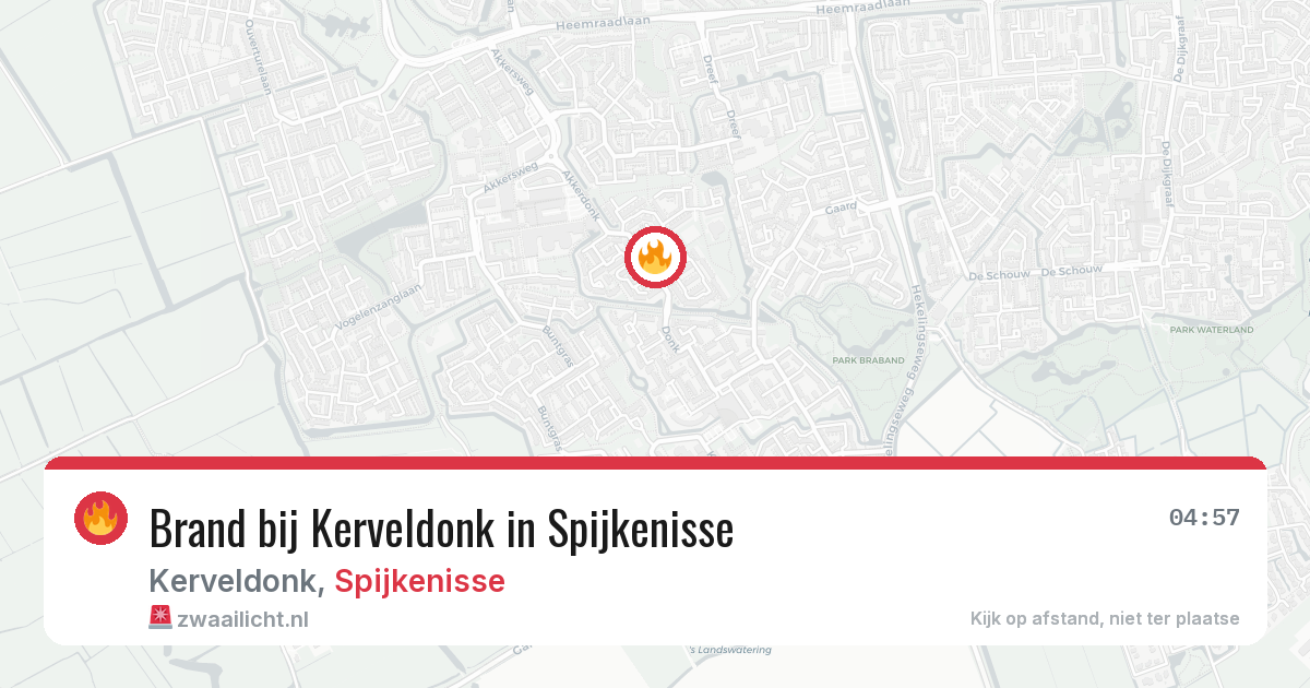 Brand bij Kerveldonk in Spijkenisse — 31 mrt 2026