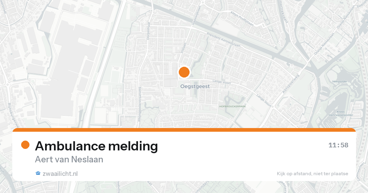 Ambulance melding — 7 feb 2026