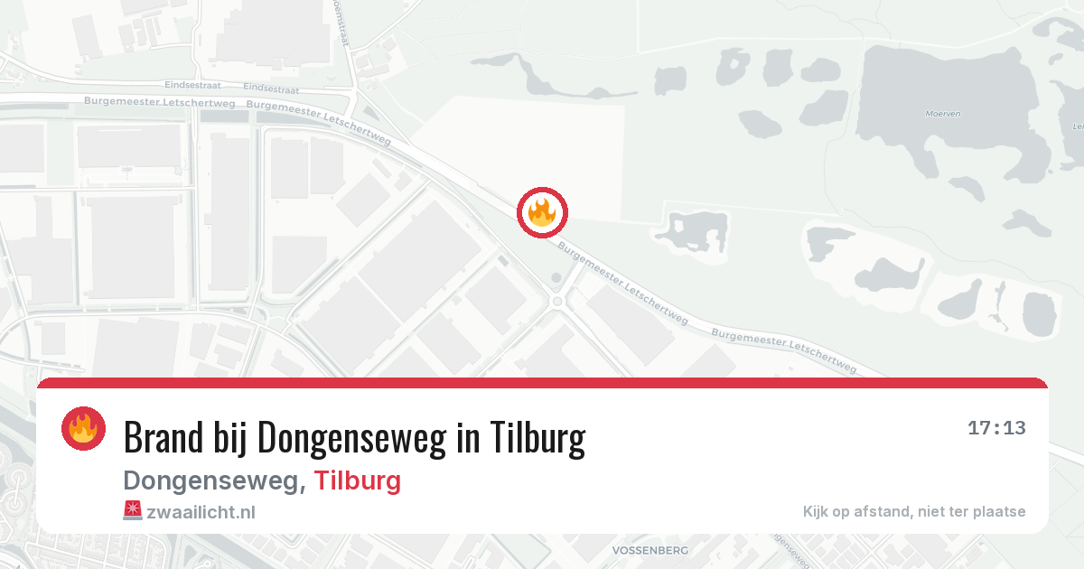 Brand bij Dongenseweg in Tilburg — 9 feb 2026