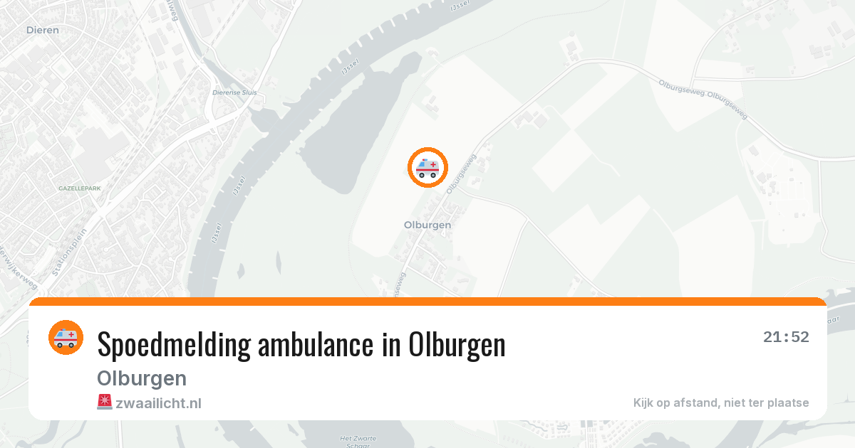 Spoedmelding ambulance in Olburgen — 7 jul 2026
