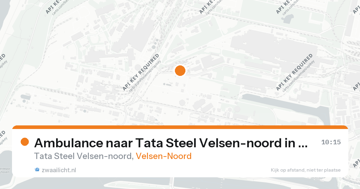 Ambulance naar Tata Steel Velsen-noord in Velsen-Noord — 26 aug 2026