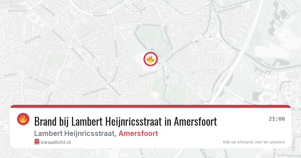 Brand bij Lambert Heijnricsstraat in Amersfoort — 16 apr 2026