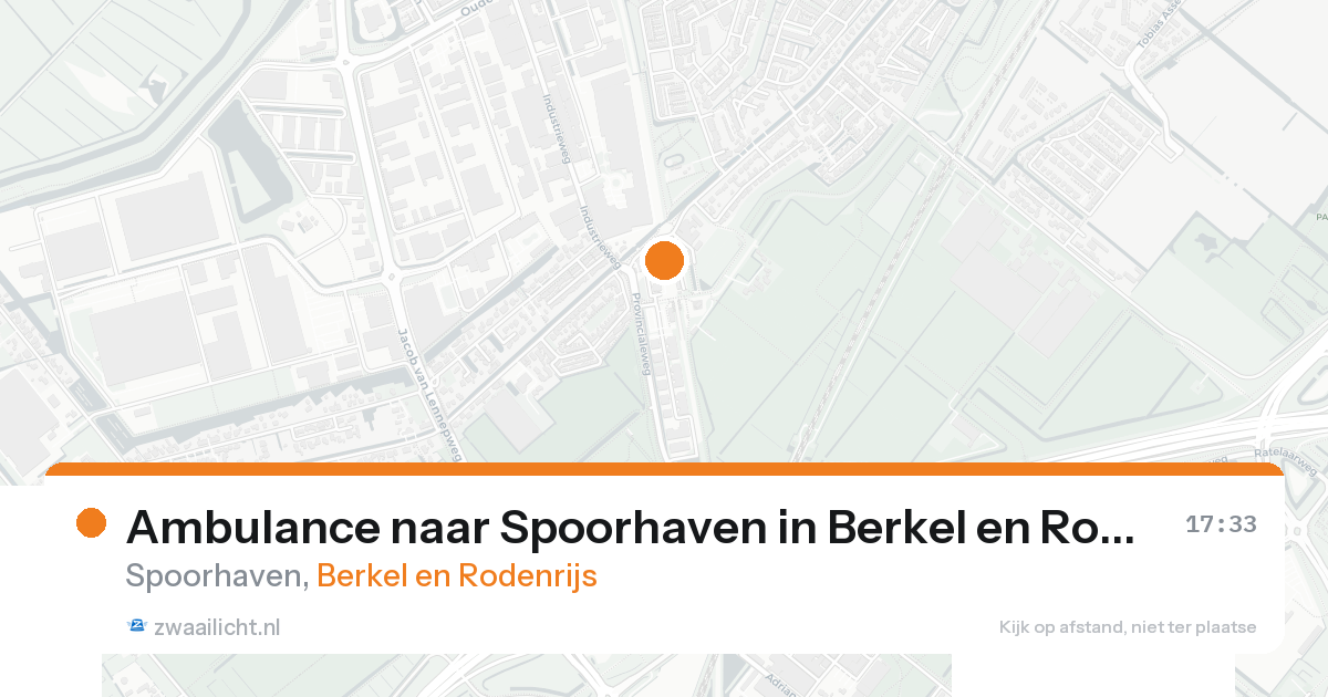 Ambulance naar Spoorhaven in Berkel en Rodenrijs — 15 aug 2026