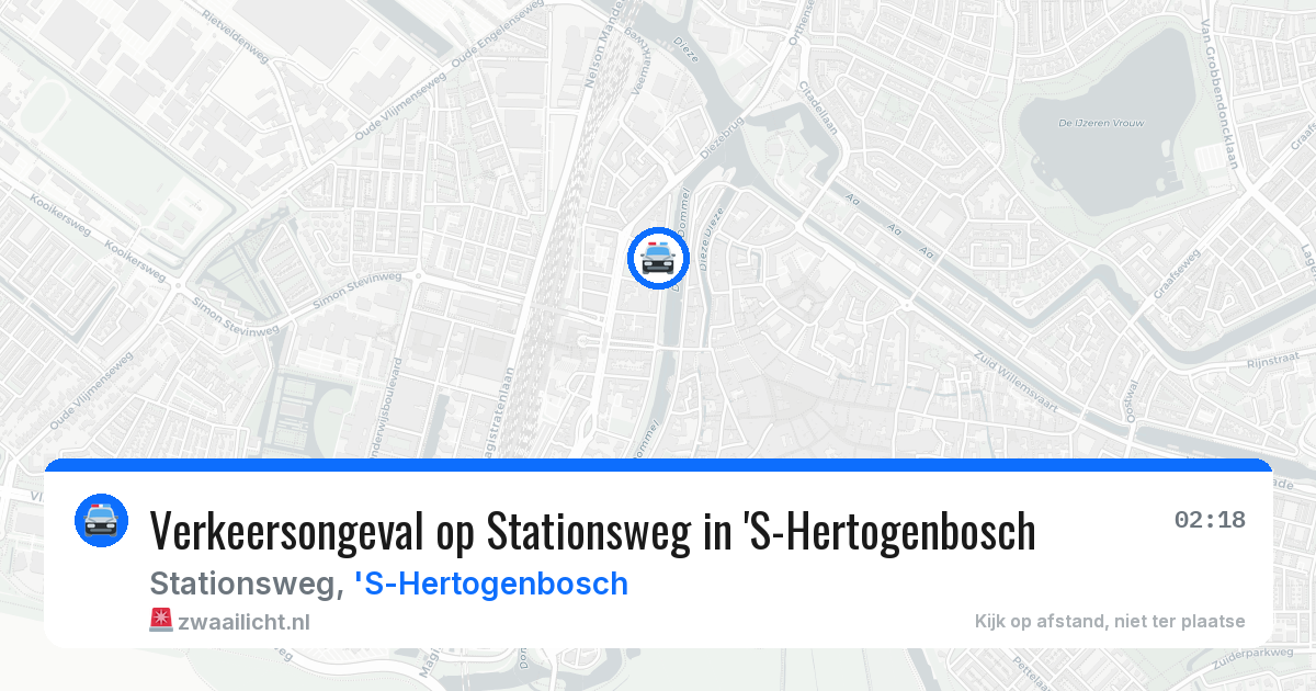 Verkeersongeval op Stationsweg in 'S-Hertogenbosch — 21 jun 2026