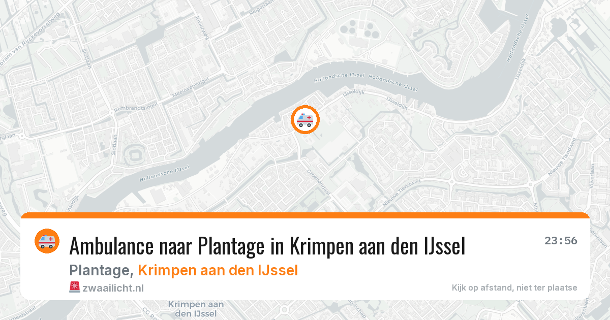 Ambulance naar Plantage in Krimpen aan den IJssel — 21 jul 2026
