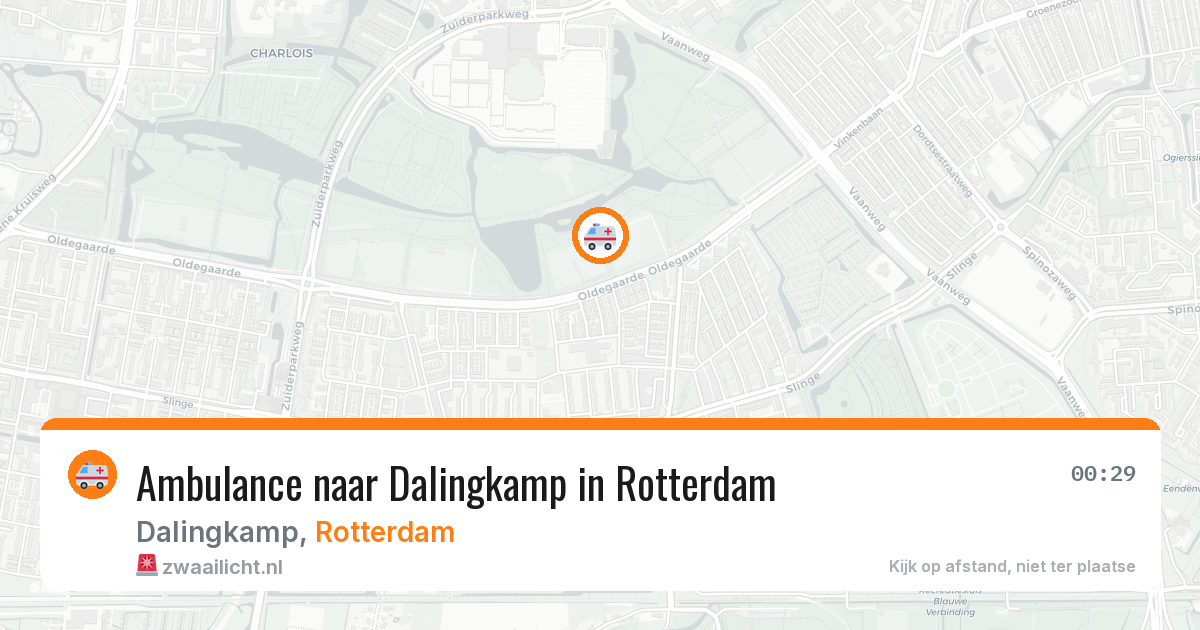Ambulance naar Dalingkamp in Rotterdam — 25 jun 2026