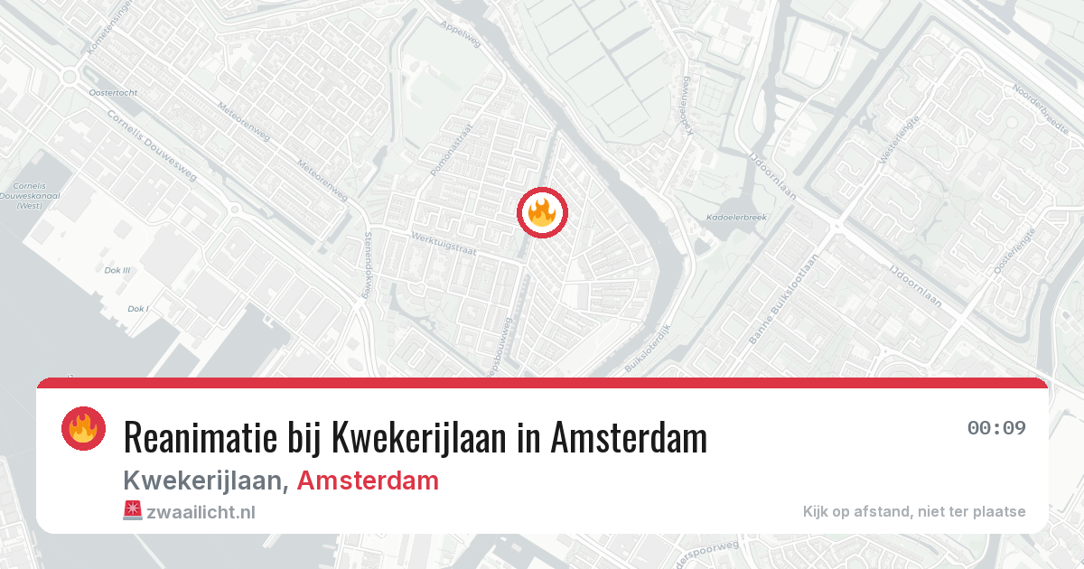 Reanimatie bij Kwekerijlaan in Amsterdam — 14 mei 2026