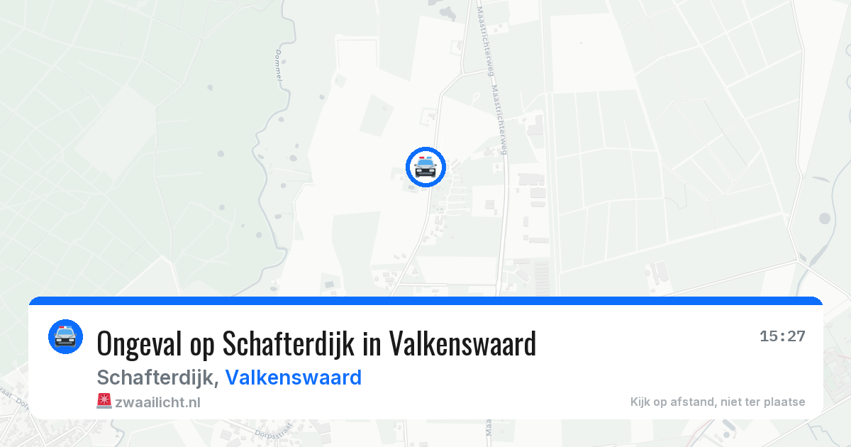 Ongeval op Schafterdijk in Valkenswaard — 13 aug 2026