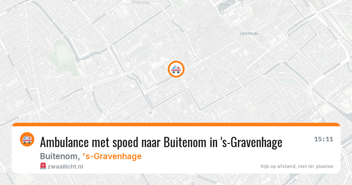 Ambulance met spoed naar Buitenom in 's-Gravenhage — 8 feb 2026