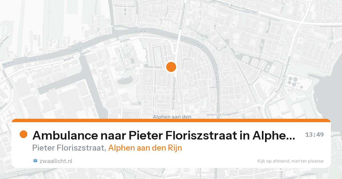 Ambulance naar Pieter Floriszstraat in Alphen aan den Rijn — 30 jan 2026