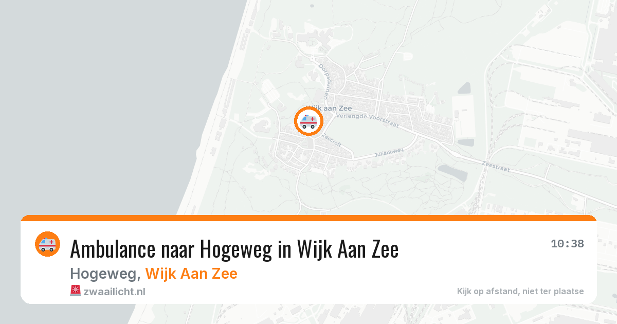 Ambulance naar Hogeweg in Wijk Aan Zee — 22 jun 2026