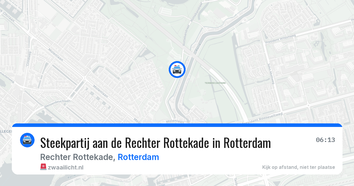 Steekpartij aan de Rechter Rottekade in Rotterdam — 23 mei 2026