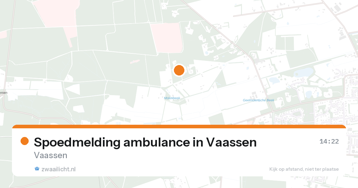 Spoedmelding ambulance in Vaassen — 27 aug 2026