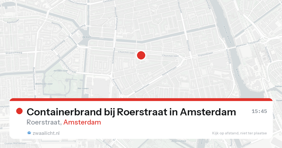 Containerbrand bij Roerstraat in Amsterdam — 7 feb 2026