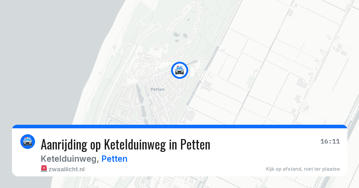 Aanrijding op Ketelduinweg in Petten — 31 mei 2026