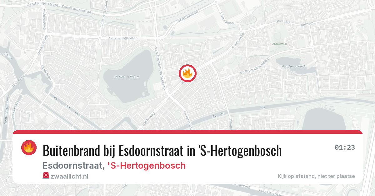 Buitenbrand bij Esdoornstraat in 'S-Hertogenbosch — 29 jun 2026