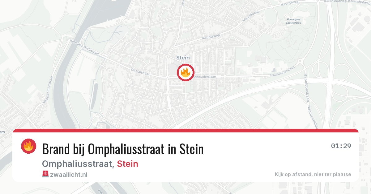 Brand bij Omphaliusstraat in Stein — 7 mei 2026