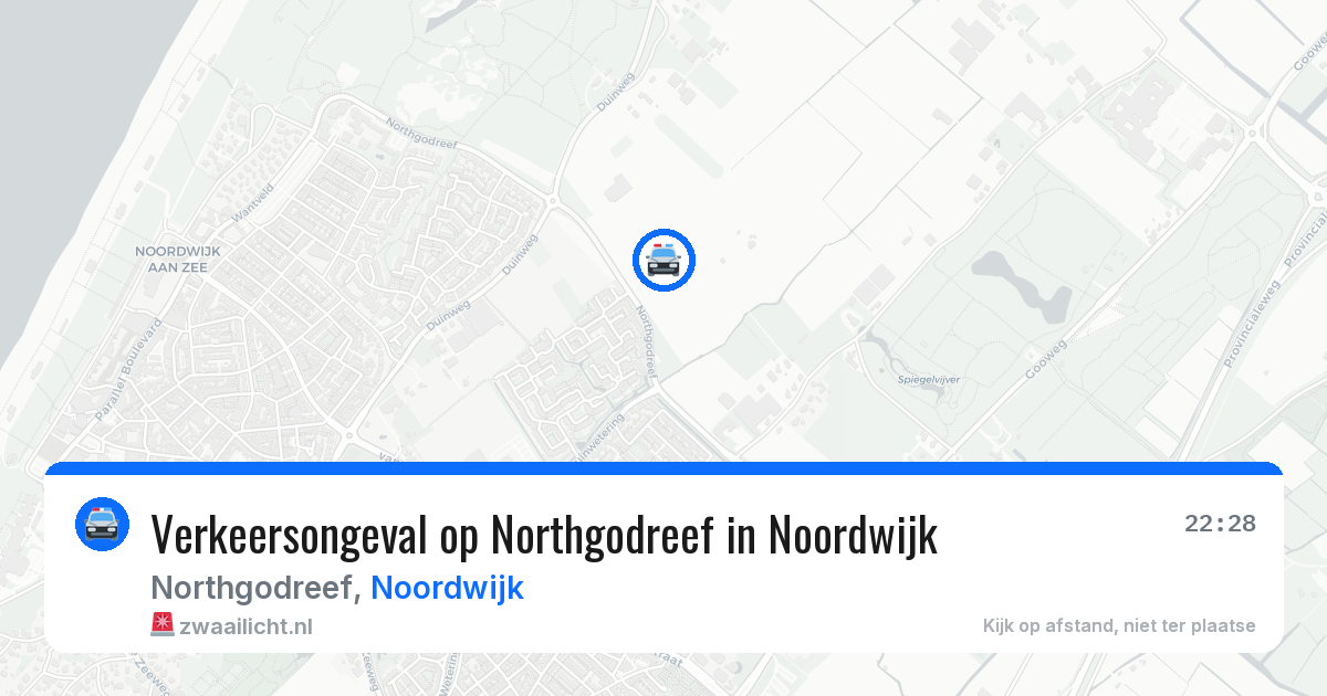 Verkeersongeval op Northgodreef in Noordwijk — 30 mei 2026