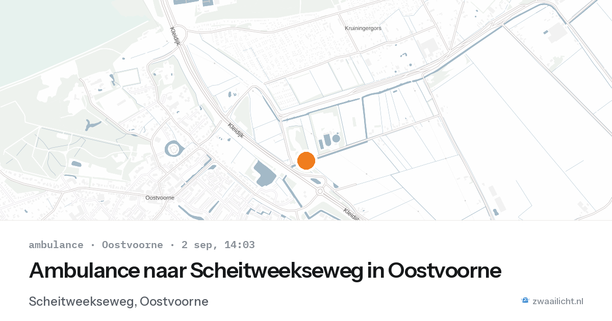 Ambulance naar Scheitweekseweg in Oostvoorne — 2 sep 2026