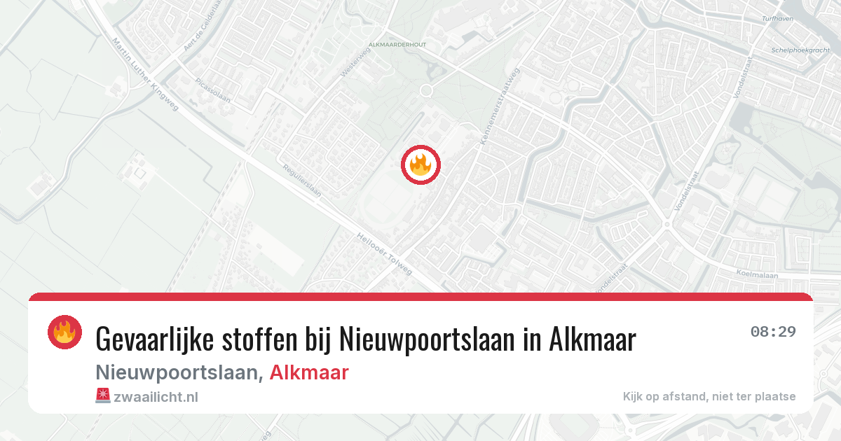 Gevaarlijke stoffen bij Nieuwpoortslaan in Alkmaar — 23 apr 2026