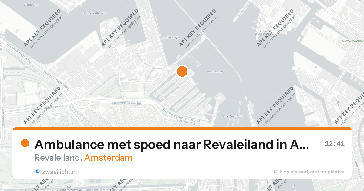 Ambulance met spoed naar Revaleiland in Amsterdam — 26 aug 2026
