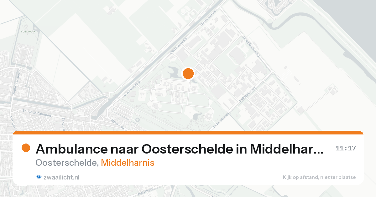 Ambulance naar Oosterschelde in Middelharnis — 5 jul 2026