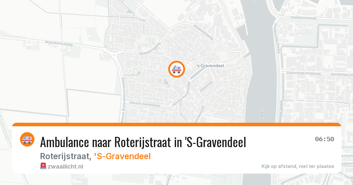 Ambulance naar Roterijstraat in 'S-Gravendeel — 5 jul 2026