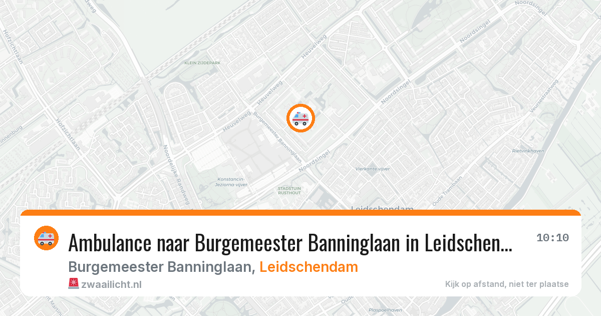 Ambulance naar Burgemeester Banninglaan in Leidschendam — 12 mei 2026