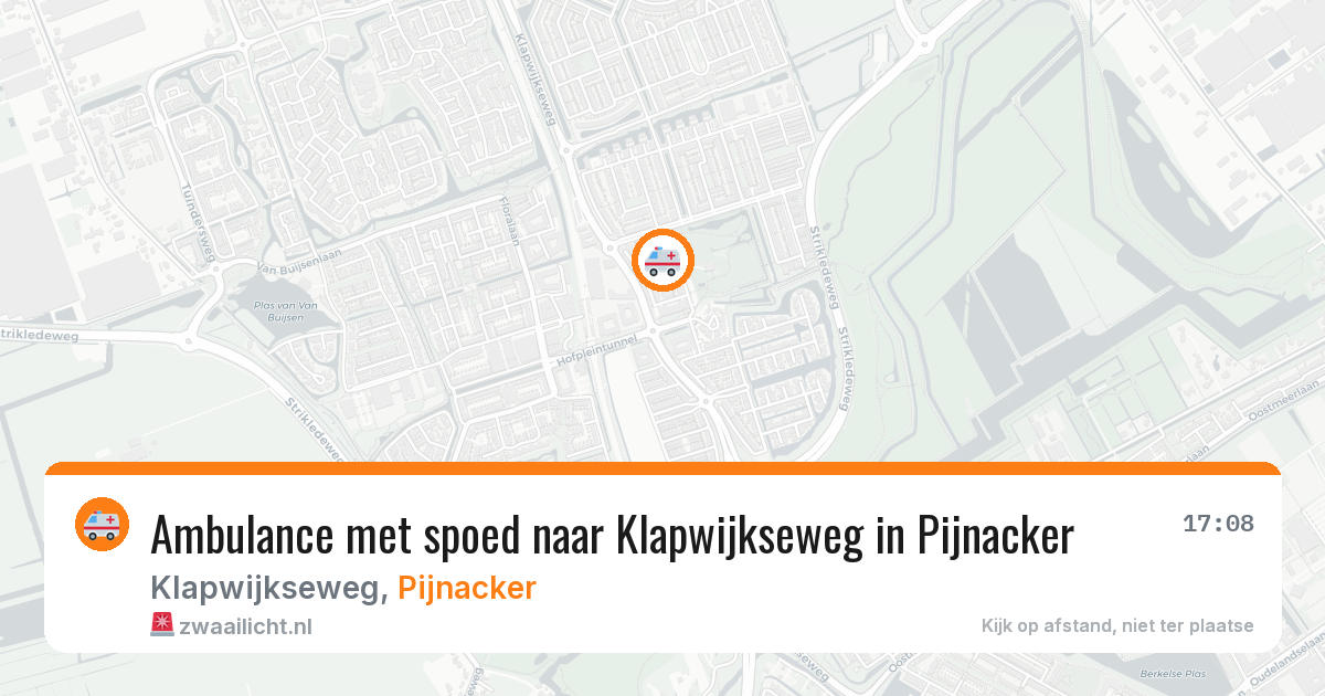 Ambulance met spoed naar Klapwijkseweg in Pijnacker — 19 jun 2026