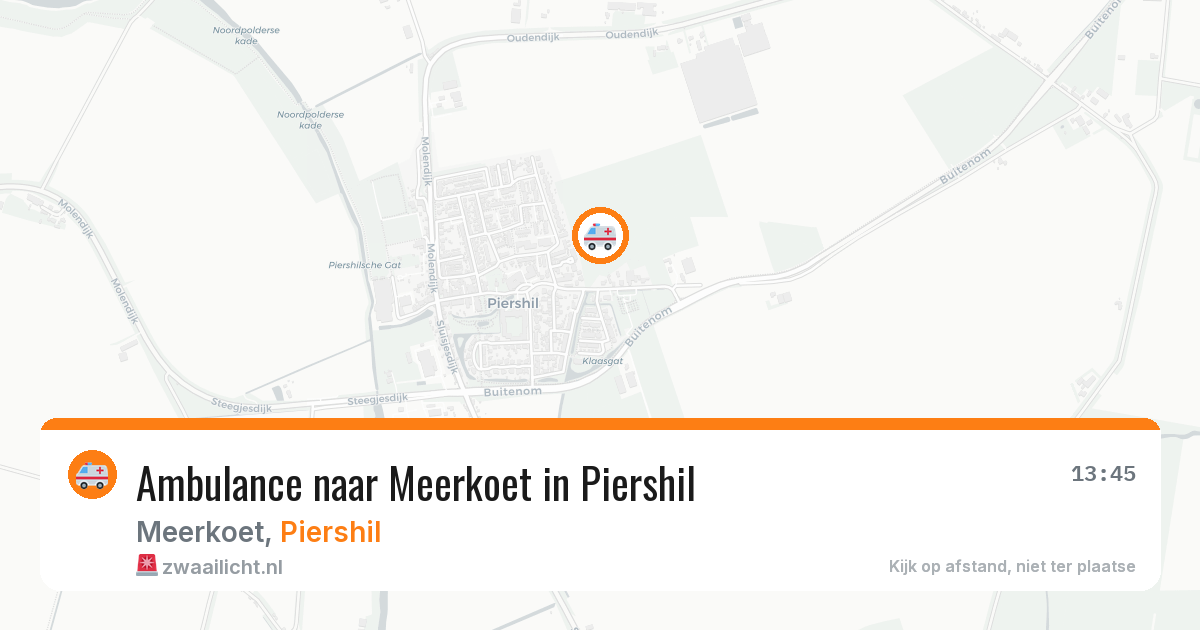 Ambulance naar Meerkoet in Piershil — 21 apr 2026