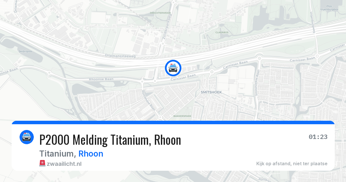 P2000 Melding Titanium, Rhoon — 20 mei 2026