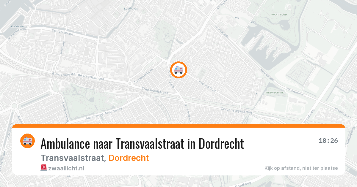 Ambulance naar Transvaalstraat in Dordrecht — 11 jul 2026