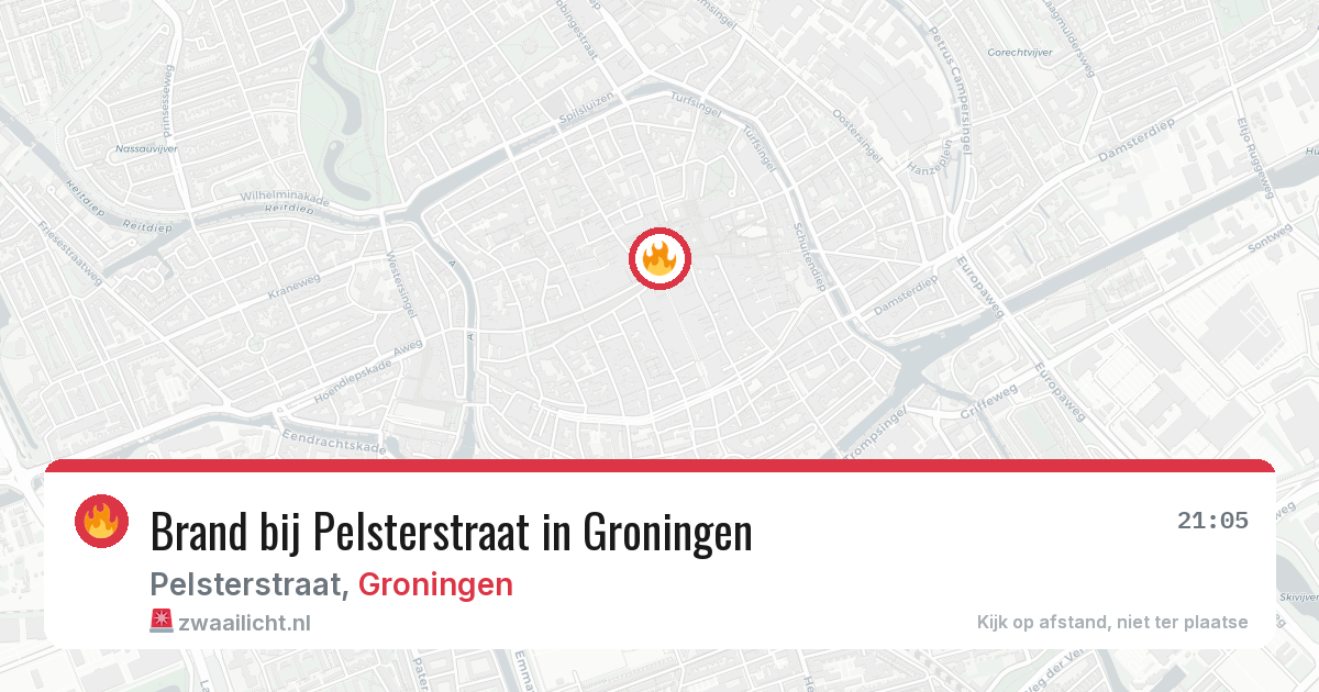 Brand bij Pelsterstraat in Groningen — 18 jan 2026