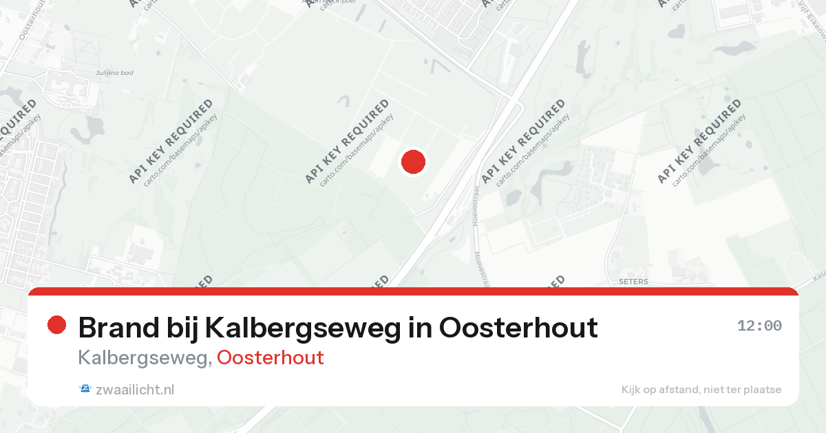 Brand bij Kalbergseweg in Oosterhout — 29 apr 2026