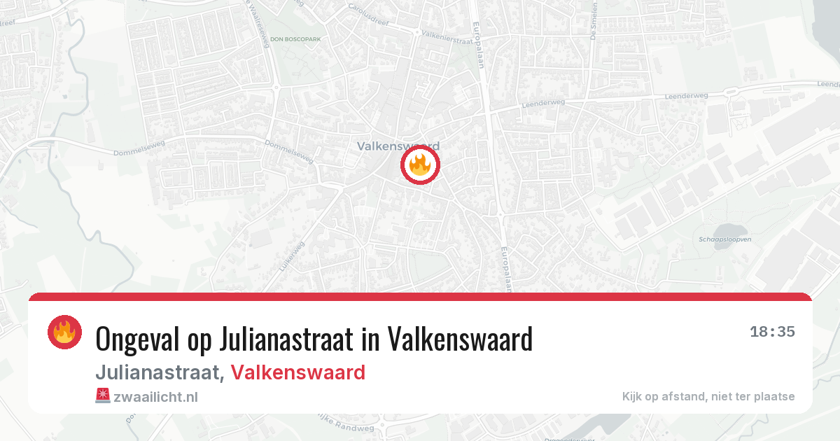 Ongeval op Julianastraat in Valkenswaard — 30 mei 2026