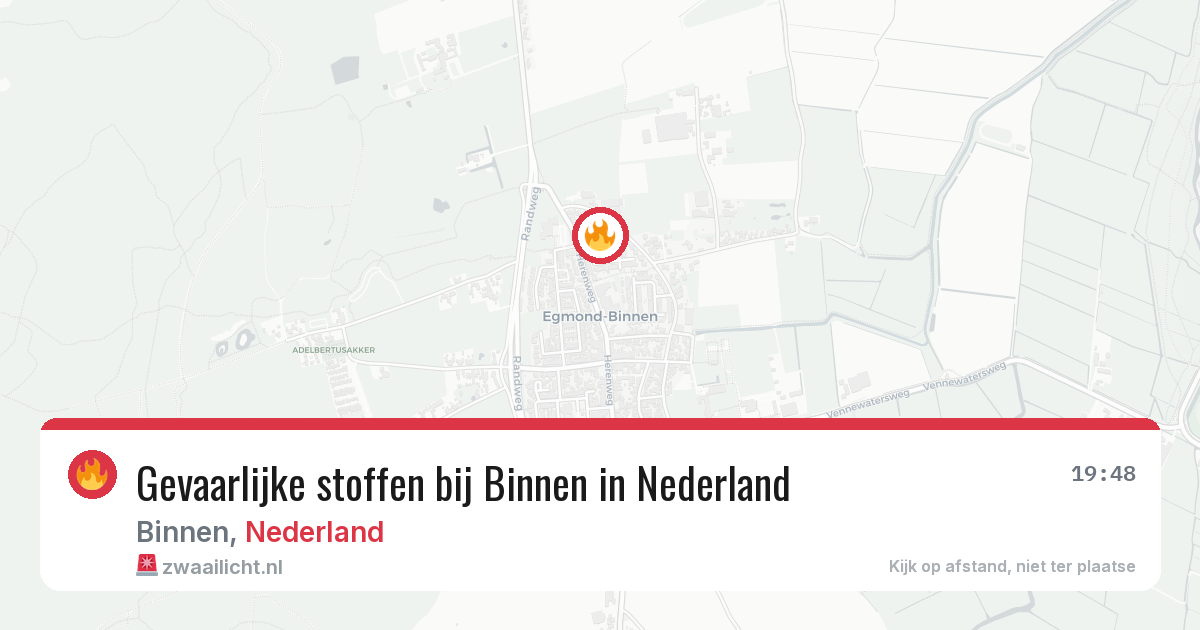 Gevaarlijke stoffen bij Binnen in Nederland — 29 jun 2026