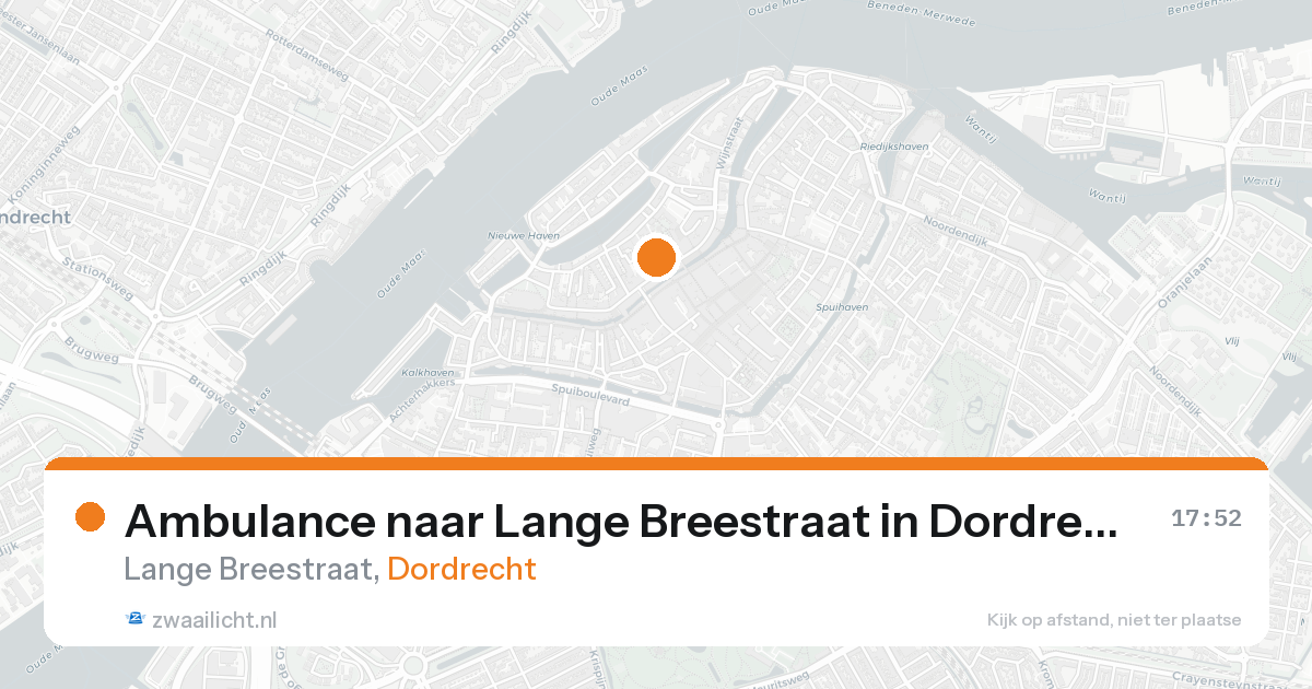 Ambulance naar Lange Breestraat in Dordrecht — 30 jan 2026