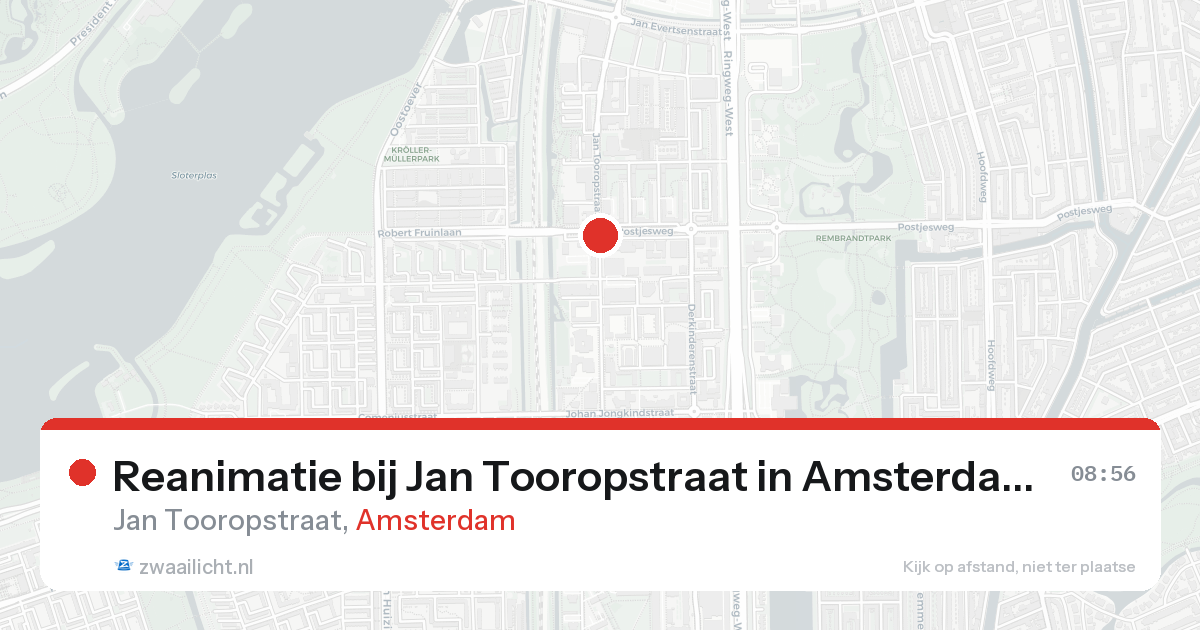 Reanimatie bij Jan Tooropstraat in Amsterdam — 30 mei 2026